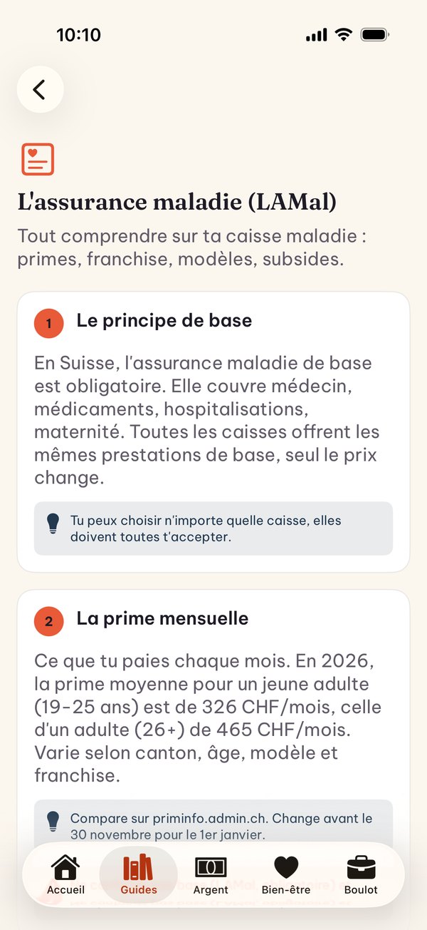 Guide sur l'assurance maladie: principe de base, prime mensuelle et sources officielles